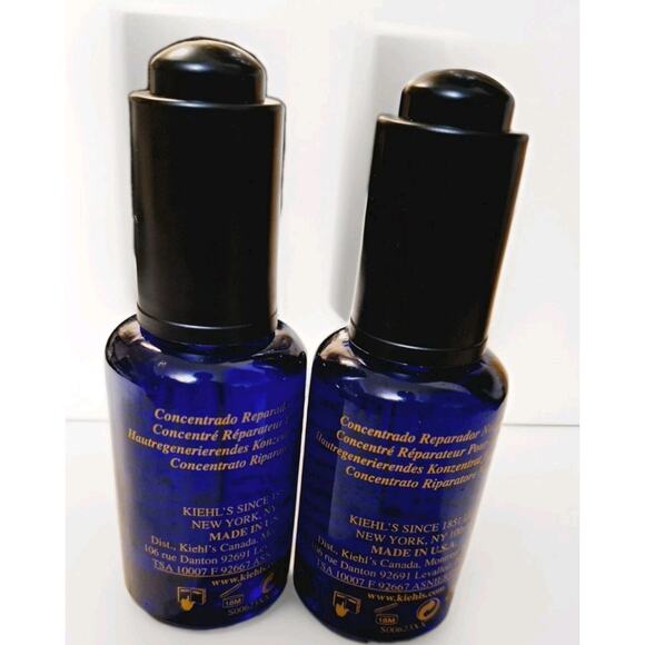 Kiehl's 2pc Midnight Recovery Concentrate 1 oz Elixir 18M - Picture 2 of 3